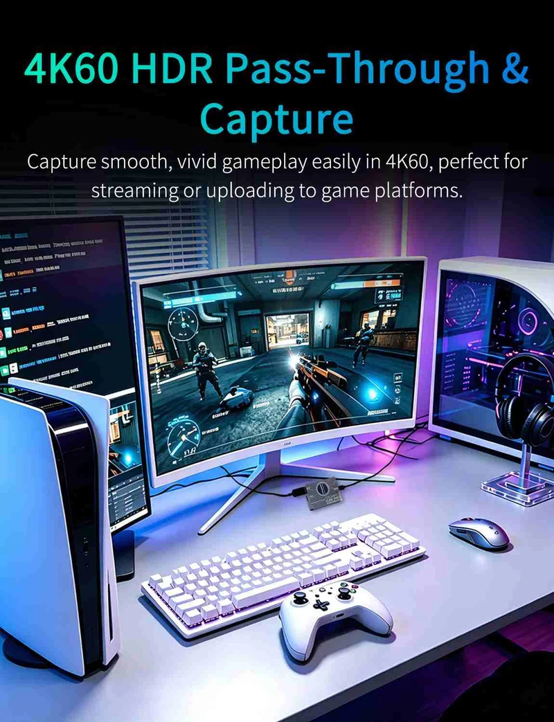 FEELWORLD C4K PRO 4K-Aufnahmekarte für Gaming-Streaming, bis zu 4K60-Aufnahme
