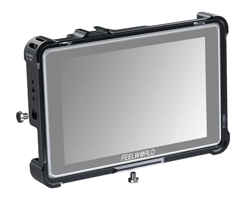 FEELWORLD Kameramonitor-Käfig-Kit für S7 Feldmonitor mit mehreren Erweiterungsschnittstellen und Sonnenblende, Vollaluminiumlegierung – 2004