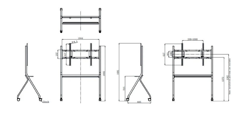 Avocor Mobile Stand - AVC-STND1