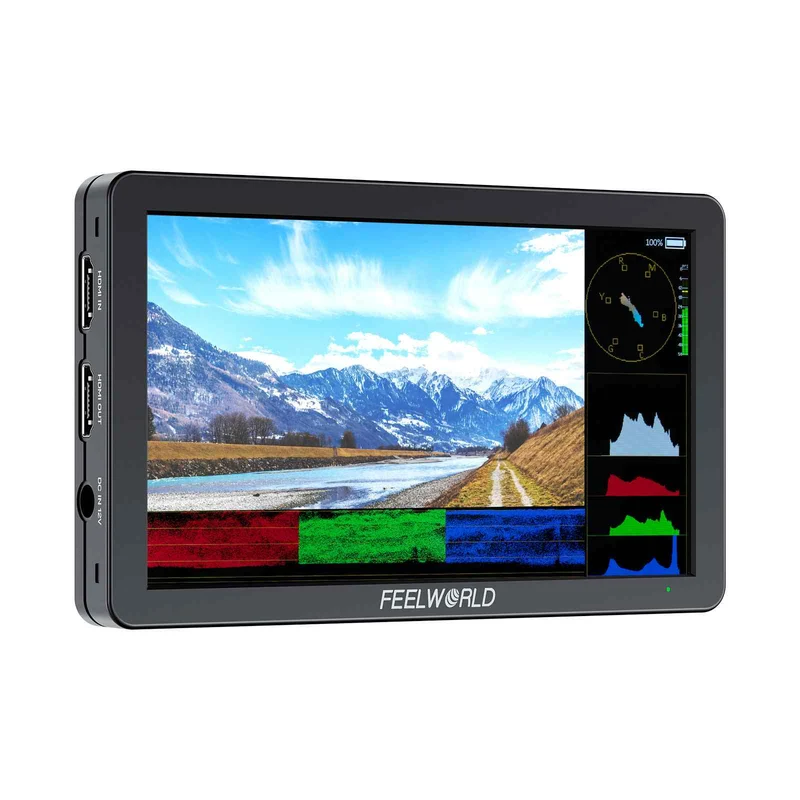 FEELWORLD T6 6-Zoll 450nit Kamera Feldvideomonitor Aluminiumgehäuse 4K HDMI 1920x1080 IPS