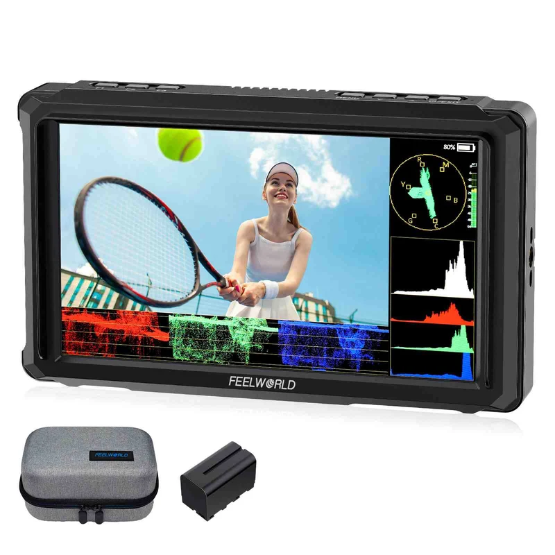 FEELWORLD FW568 PRO 6 Zoll 1200nit High Bright Kamera-DSLR-Monitor 4K HDMI 60Hz