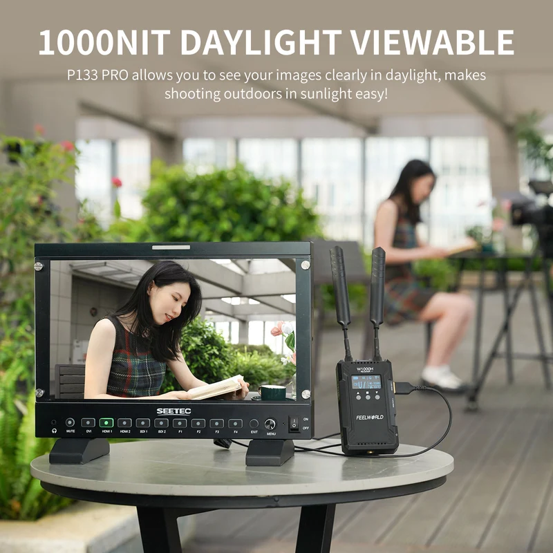 SEETEC P133 PRO 13.3 Zoll 1000nit Hochheller Broadcast-Monitor mit Waveform LUT HDMI SDI