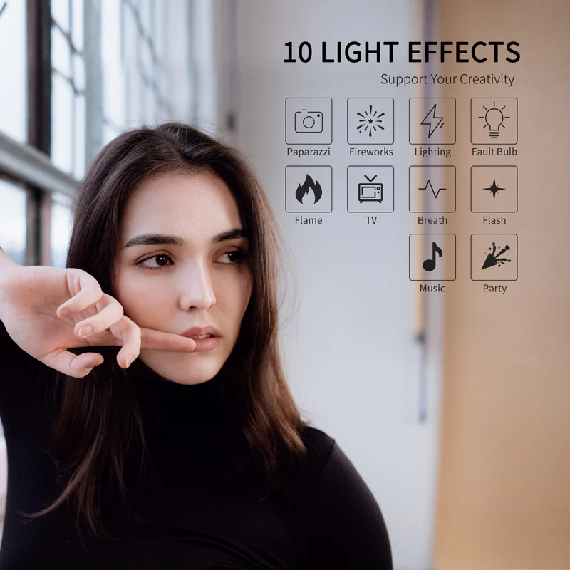 FEELWORLD FL125D 125 W 5600 K Tageslichtpunktquelle Studio-Videolicht APP-Steuerung