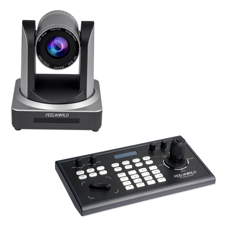 FEELWORLD KBC10 PTZ-Controller und POE20X PTZ-Kamera-Bundle-Set
