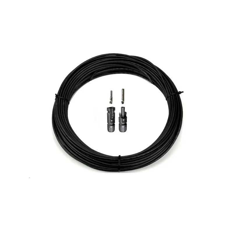 6mm² Solarkabel (L) + MC4 Stecker Set lose (20 Meter)