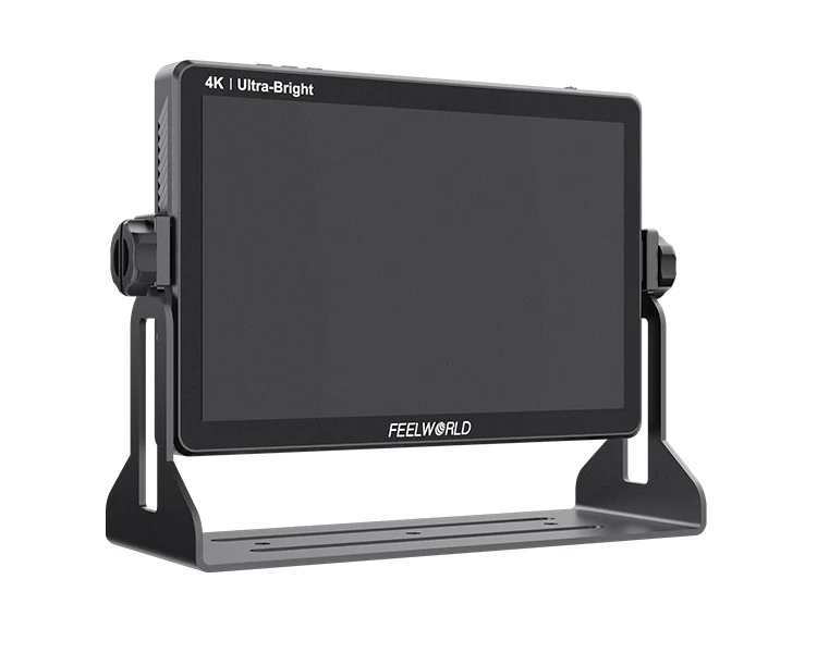 FEELWORLD LUT11H 10.1 Zoll ultraheller 2000nit DSLR-Kamera-Feldmonitor Touchscreen 4K HDMI F970 Externe Stromversorgung und Installationskit