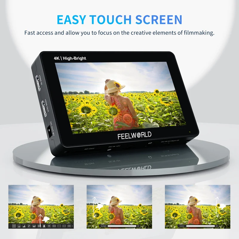 FEELWORLD F6 PLUSX 5.5 Zoll hochheller 1600nit Touchscreen DSLR-Kamera-Feldmonitor