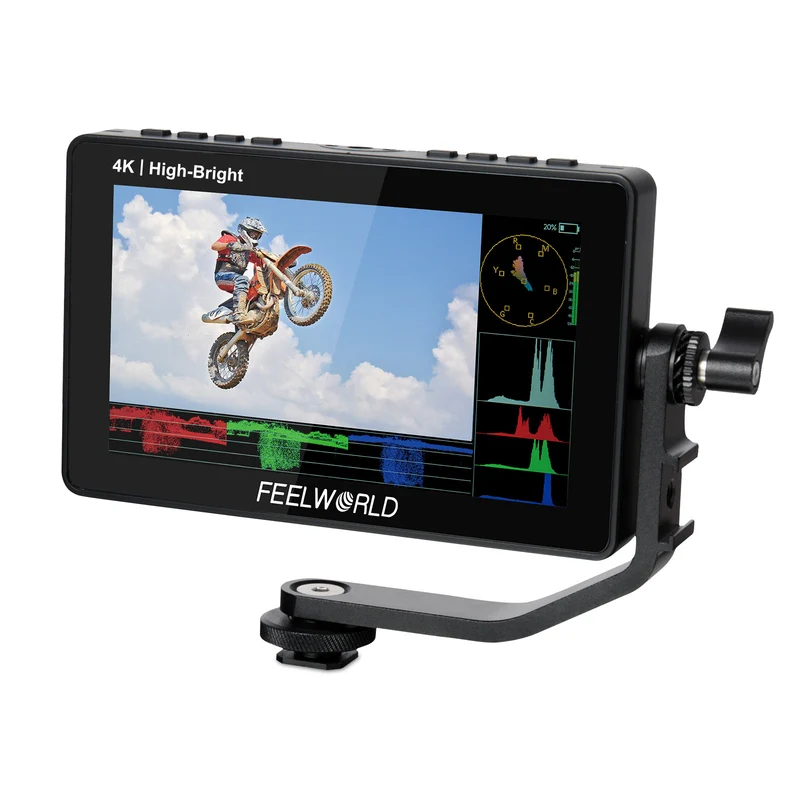 FEELWORLD F5 PROX 5.5 Zoll 1600nit High Bright Field DSLR-Kameramonitor Touchscreen F970 Kit HDMI