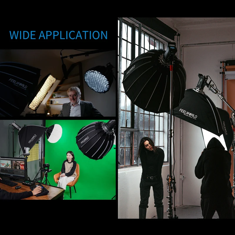 FEELWORLD FSP90 V2 90 cm 35.4 Zoll tragbare Parabol-Softbox