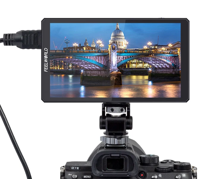 FEELWORLD CUT6S 6 Zoll Aufnahmemonitor Feldkamera DSLR USB2.0 Rekorder HDMI SDI