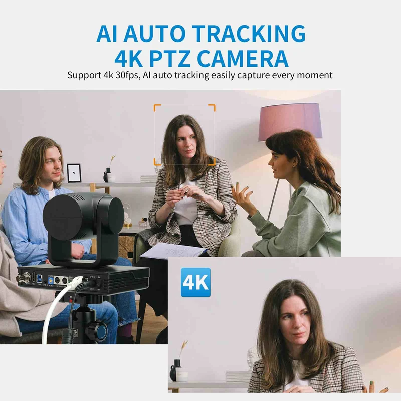 FEELWORLD UHD4K12X PTZ-Kamera SDI HDMI USB IP Live-Streaming 12-facher optischer Zoom 4K 30 fps Unterstützt PoE