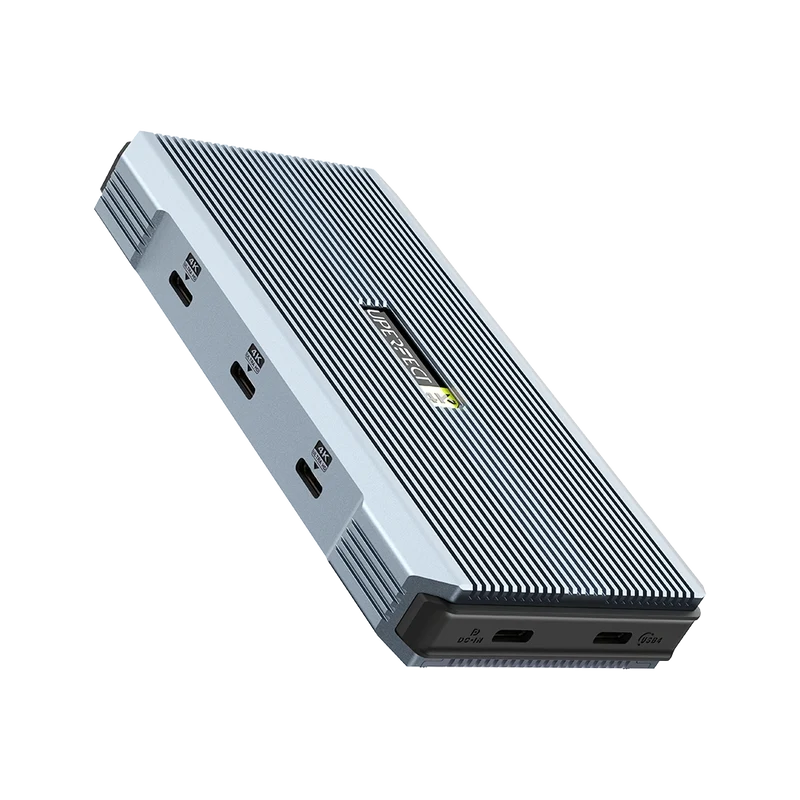 UHub Power X3 - 3-in-1-Dockingstation mit USB-C-Anschluss für drei 4K-Monitore mit 60 Hz für Windows