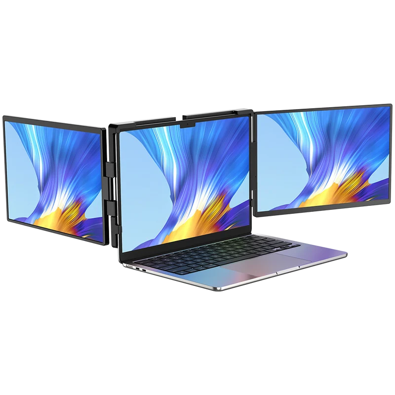 UStation Z 14 - Tri-Screen Laptop Monitor Extender Dreifach-Display Tragbare Workstation