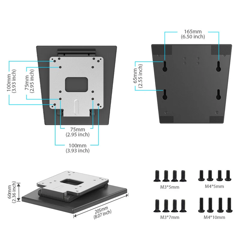 UStand - Höhenverstellbar Monitor Stand PC Desktop Vesa Halterung