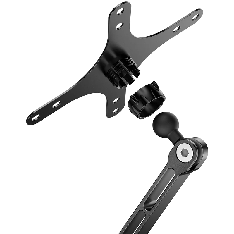UStand - VESA Halterung Monitor Stand Höhenverstellbar, Multi Winkel Halterung für 12"-19"