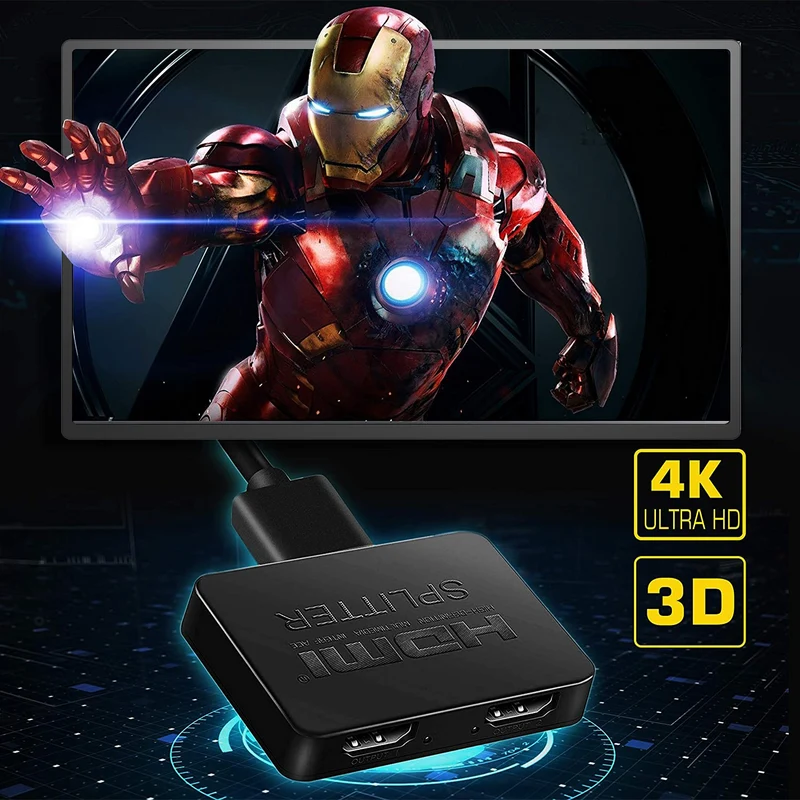 UExtend - HDMI Splitter 4K for Dual Monitors 1 in 2 Out Extended Display
