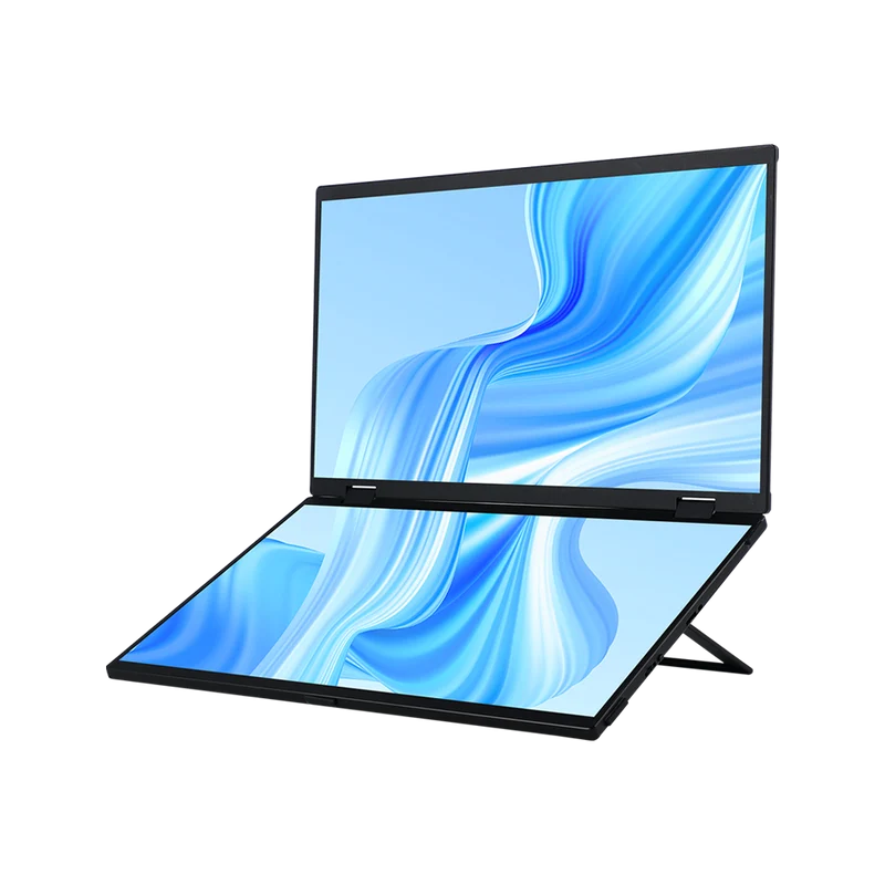 Delta - Klappbarer Monitor Stacked Doppelbildschirme Vesa Stand
