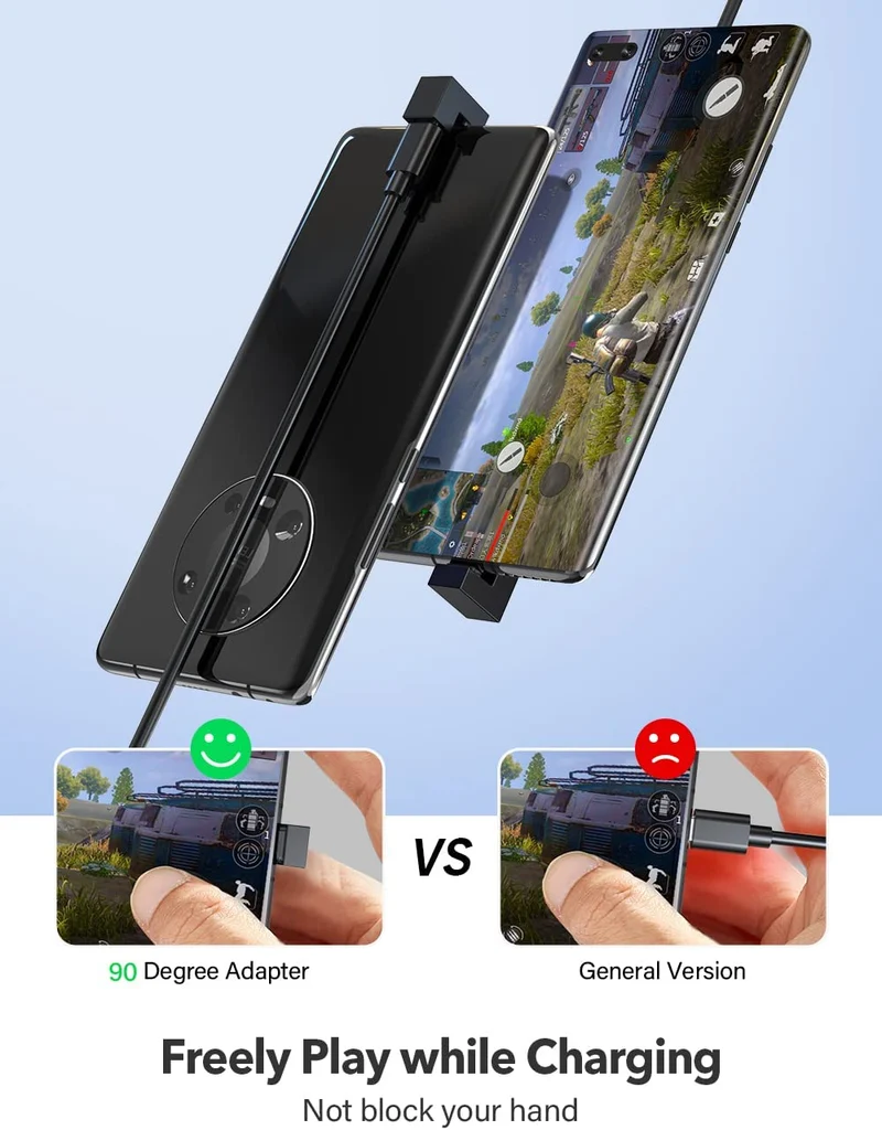 USB C Female to USB Male Adapter Port Type C U-Shape 144hz 4K 10Gbps