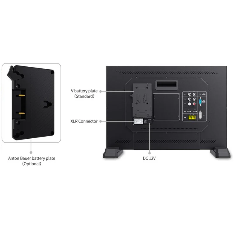 SEETEC FS215-S4K 17.3 Zoll 1920x1080 Broadcast Director Monitor UMD Text Tally Display SDI HDMI