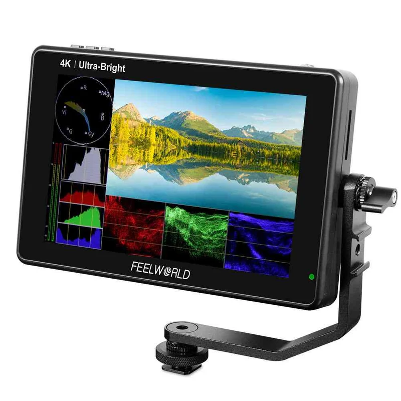 FEELWORLD LUT7 PRO 7 Zoll 2200nits DSLR-Kamera Feldmonitor LUT Touch F970 Externes Kit HDMI