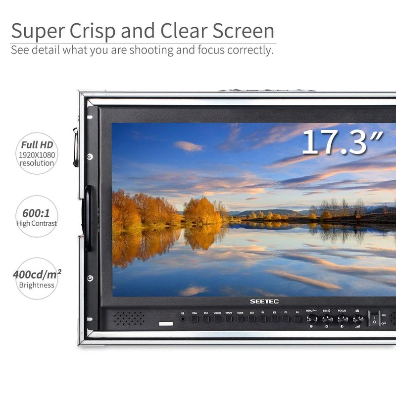 SEETEC P173-9HSD-CO 17.3 Zoll 1920x1080 Broadcast Director Monitor Carry on mit SDI HDMI In Out