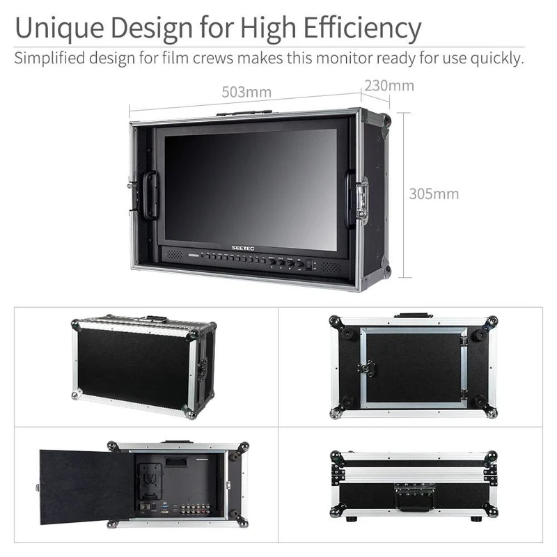 SEETEC P173-9HSD-CO 17.3 Zoll 1920x1080 Broadcast Director Monitor Carry on mit SDI HDMI In Out
