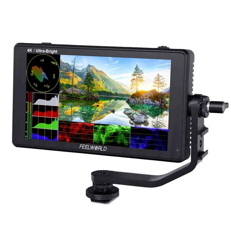 FEELWORLD LUT6 6 Zoll 2600nit Ultra Bright Field DSLR-Kameramonitor Touchscreen HDR 4K HDMI