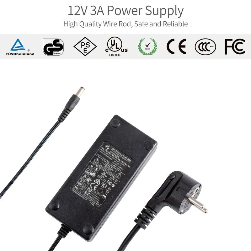 Feelworld DC 12V 3A-Netzteil für Feelworld FW279 FW279S Nur für europäische Norm