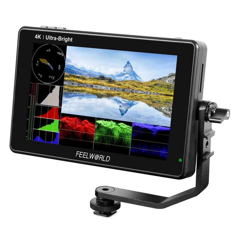 FEELWORLD LUT7 7-Zoll-DSLR-Kameramonitor mit 2200 Nits Ultra Bright Field Touchscreen, 4K und HDMI