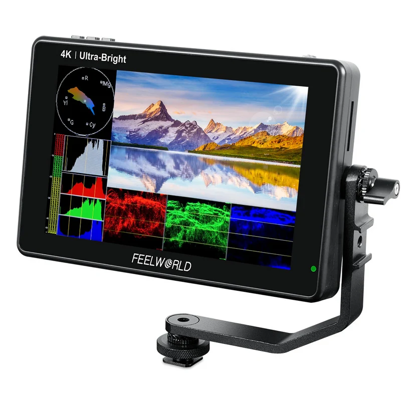 FEELWORLD LUT7S 7-Zoll-DSLR-Kameramonitor mit 2200 Nits Ultra Bright Field, Touchscreen, 3G, SDI, 4K und HDMI
