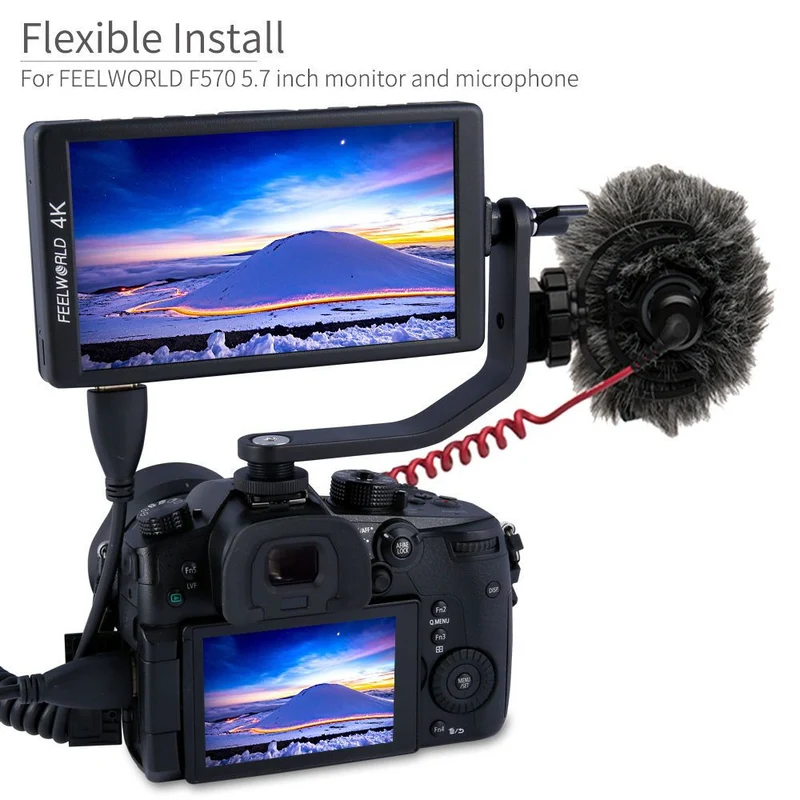 Schwenkarm für FEELWORLD F5 F570 S55 FW568 5 Zoll 5.5 Zoll 5.7 Zoll 4K HDMI On Camera Field Monitor
