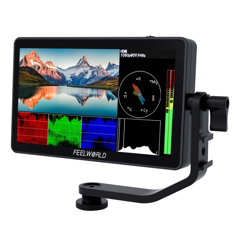 FEELWORLD F6 PLUS 6 Zoll kleiner Touchscreen 3D LUT Kamera DSLR Feldmonitor 1920x1080 HD 4K HDMI