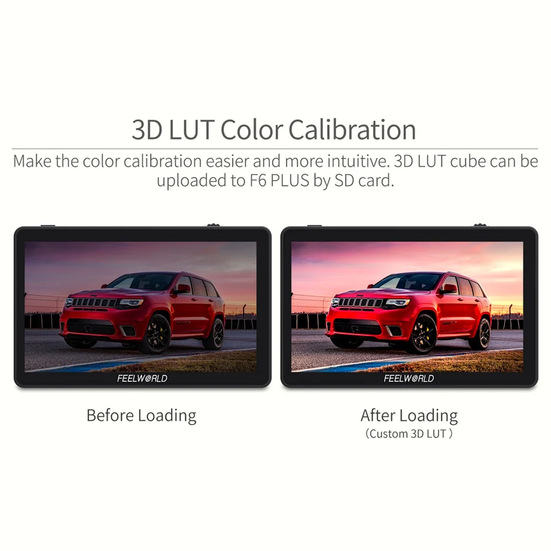 FEELWORLD F6 PLUS 6 Zoll kleiner Touchscreen 3D LUT Kamera DSLR Feldmonitor 1920x1080 HD 4K HDMI