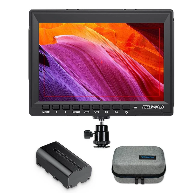 FEELWORLD FW759 7-Zoll-Feldmonitor für DSLR-Kameras, 400 cd/m², HD-Video-Assist, IPS, 1280 x 800, 4K, HDMI