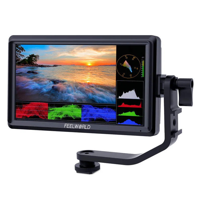 FEELWORLD FW568 V3 6-Zoll-Feldmonitor für DSLR-Kameras (450 cd/m²), 1920 x 1080 Pixel, HDMI-Ein- und -Ausgang