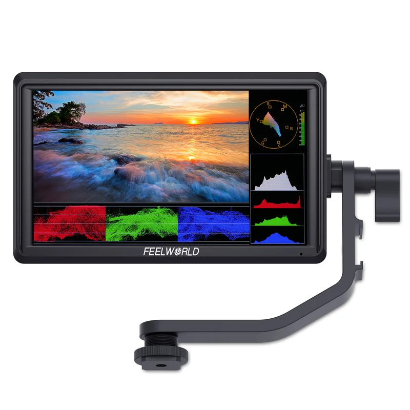 FEELWORLD FW568 V3 6-Zoll-Feldmonitor für DSLR-Kameras (450 cd/m²), 1920 x 1080 Pixel, HDMI-Ein- und -Ausgang