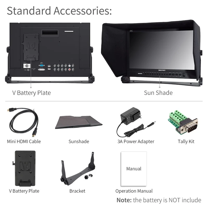 SEETEC P173-9HSD 17.3 Zoll 1920x1080 Broadcast Director Monitor mit SDI 4K HDMI