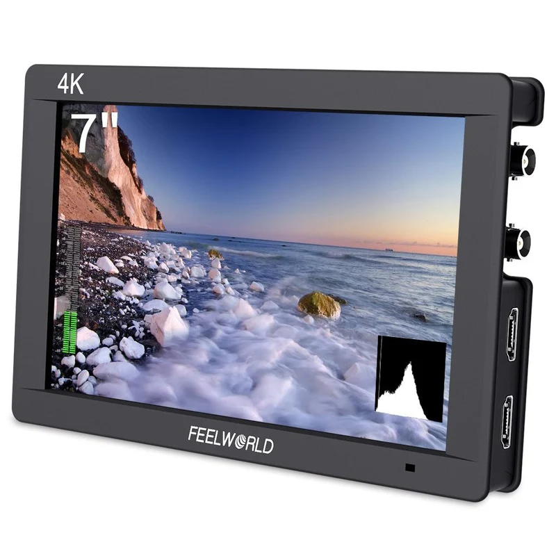 FEELWORLD FW703 7-Zoll-Feldmonitor für DSLR-Kameras (450 cd/m²), IPS-Display, 3G-SDI-Anschluss, Full HD (1920 x 1200), 4K-HDMI-Anschluss