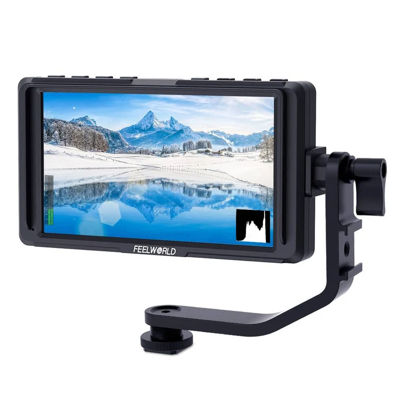 FEELWORLD F5 5 Zoll kleine 4K HDMI DSLR auf Kameramonitor Full HD 1920x1080 Peaking Assist DC Out