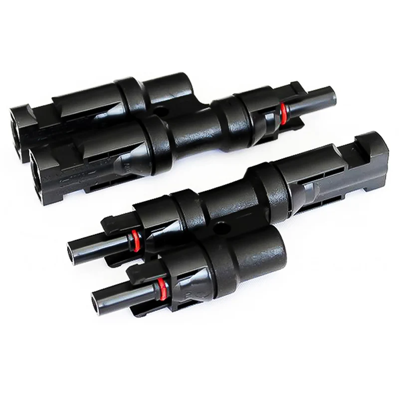 6mm² Anschluss Set II (L) - 2 Module parallel mit MC4 Stecker - 15m Solarkabel lose
