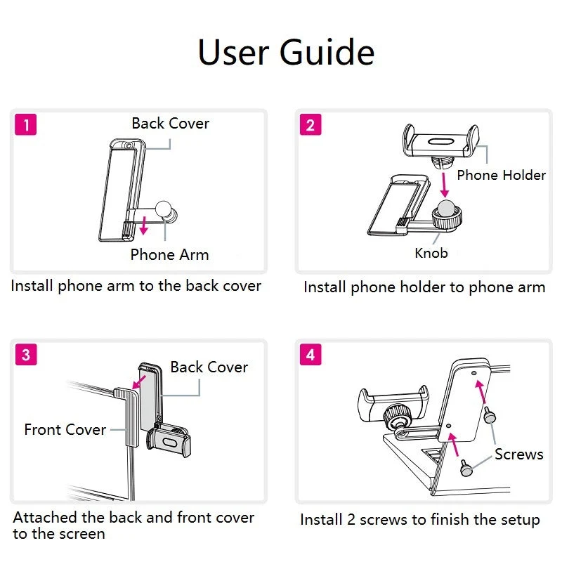 UDockSide - LapDock Side Mount Holder For Phones