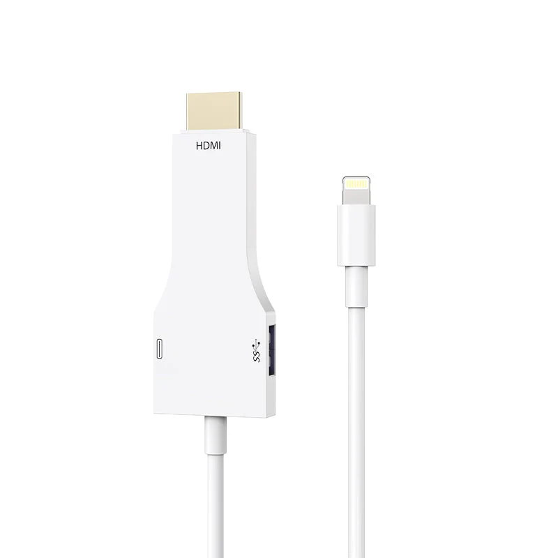iPhone Lightning auf HDMI Kabel für TV Monitor Projektor