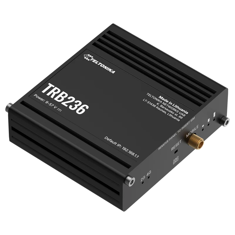 TRB236 Industrial LTE 450 IoT Gateway mit 10/100MBit, RS232/485 & I/O