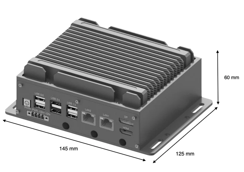 RugCon RVS-T1 – Ultra-Mini Rugged Edge Computer mit Intel® 13th/12th Core™ CPU
