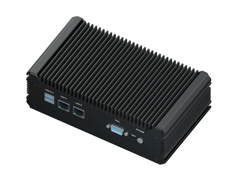 IMDRT122-8L Fanless Mini PC - Celeron 3865U, 32GB, 1TB mSATA, Windows 11 IoT LTSC