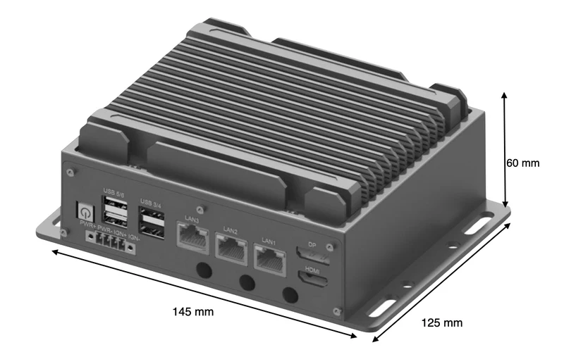 RugCon-RVS-T2– Ultra Mini Rugged EDGE Computer mit Intel® 13th/12th Core™ CPU