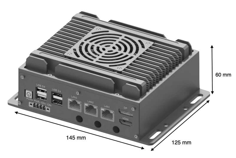 RugCon-RVS-T2F– Ultra Mini Rugged EDGE Computer mit Intel® 13th/12th Core™ CPU