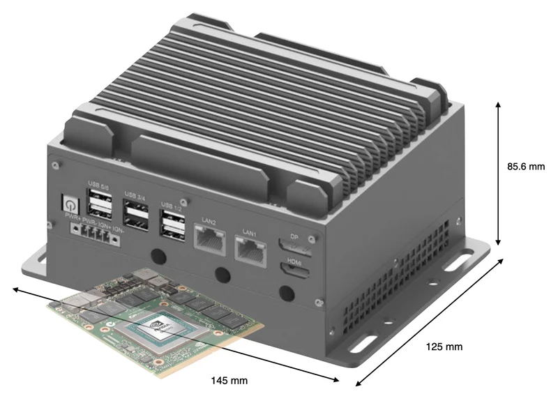 RugCon-RVS-T1M– Ultra Mini Rugged EDGE Computer mit Intel® 13th/12th Core™ CPU
