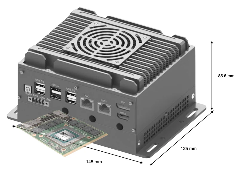 RugCon-RVS-T1FM– Ultra Mini Rugged EDGE Computer mit Intel® 13th/12th Core™ CPU