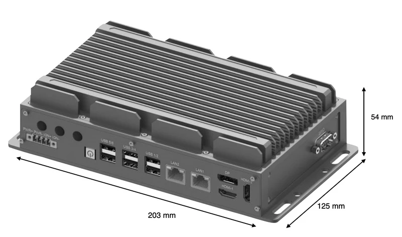 RugCon-RVP-P2– Ultra Slim Rugged EDGE Computer mit Intel® 13th/12th Core™ CPU
